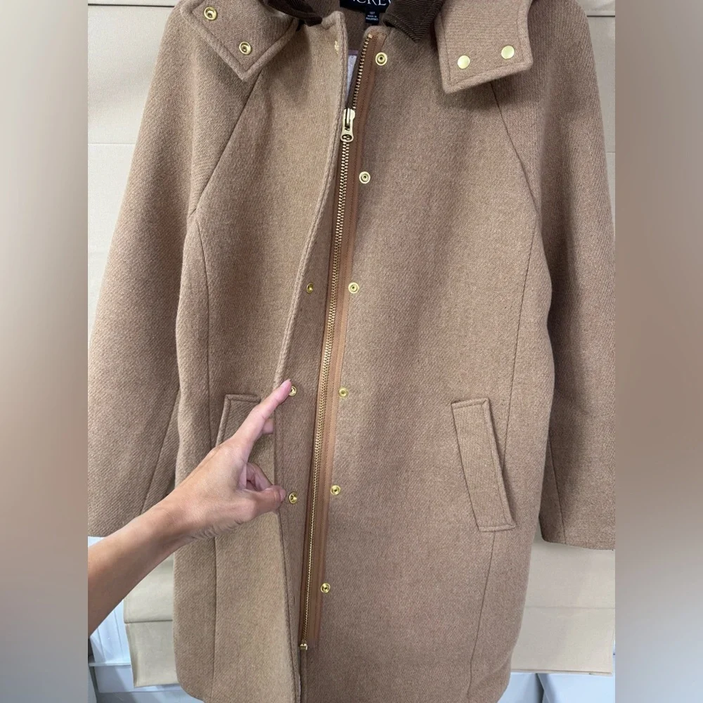 J. Crew Women's Coat with Gold Accents - Picture 4 of 12